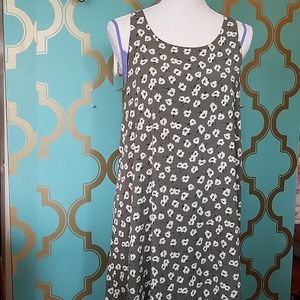 Bobeau Sage Green Floral Dress